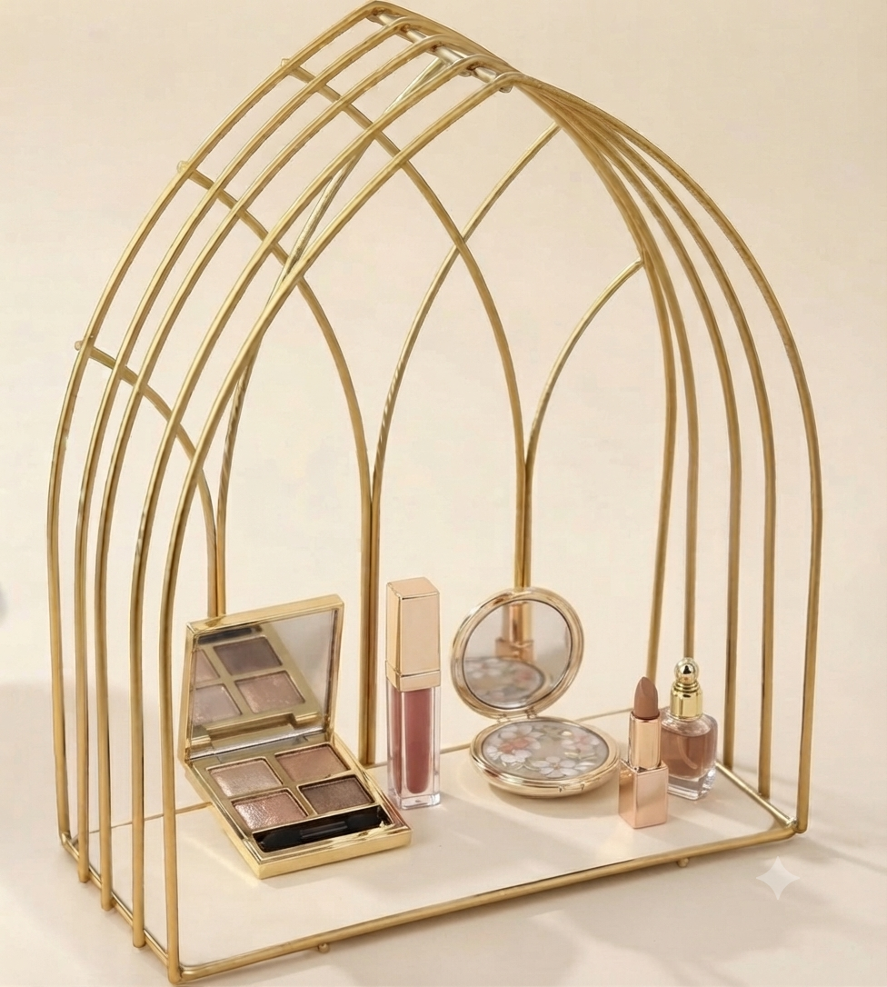 Anaya Decorative Mehrab Makeup Organizer Cage