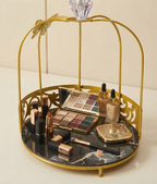 1-Layer Butterfly Single Cage Organizer – Elegant Cosmetic & Vanity Storage Rack