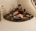 Premium Design Corner Counter-Top Acrylic Single Shelf Organizer