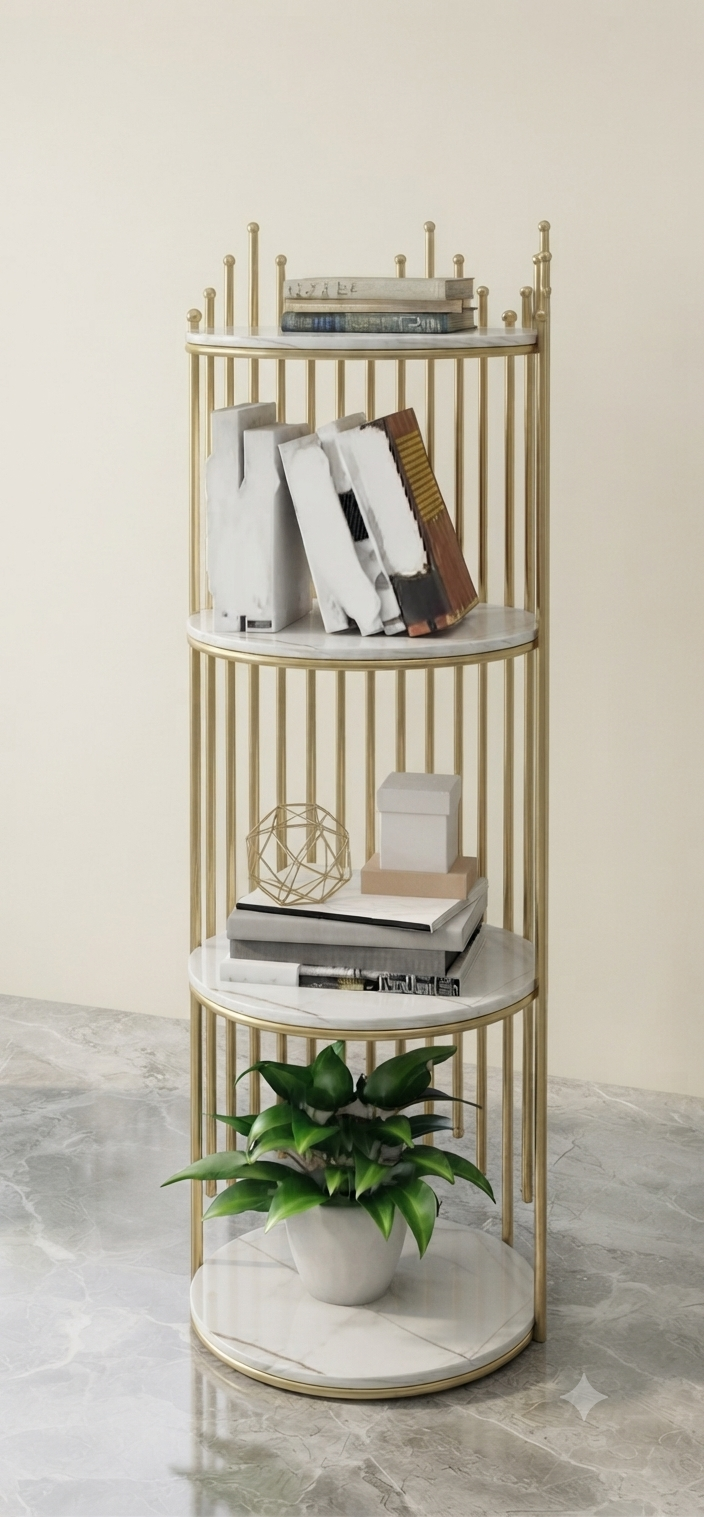 4 Layers  Cage Shape Corner Rack – Multi-Purpose Space Saving Storage Organizer