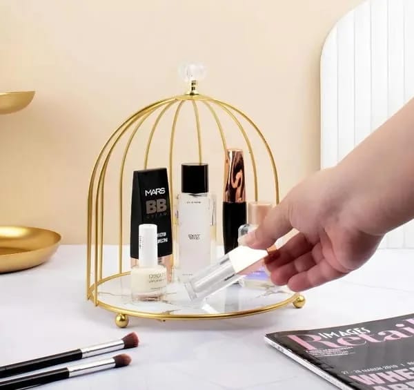 Single Cage Cosmetics Makeup Organizer Anaya decor