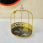1-Layer Butterfly Single Cage Organizer – Elegant Cosmetic & Vanity Storage Rack