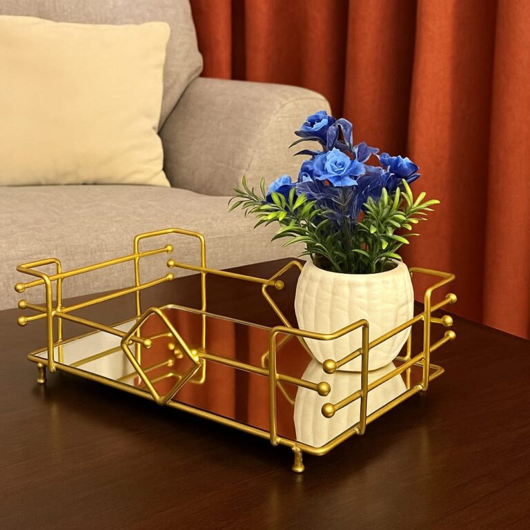 Vintage Glass Cosmetics Vanity Tray