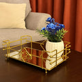 Vintage Glass Cosmetics Vanity Tray