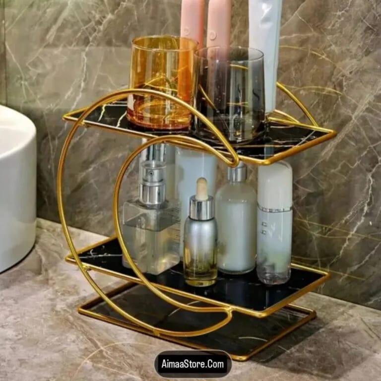 Elegant Multi-Purpose Storage Shelf for Makeup, Cosmetics & Accessories