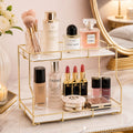 2 Layers Cosmetics & Makeup Organizer – Elegant Countertop Storage Rack