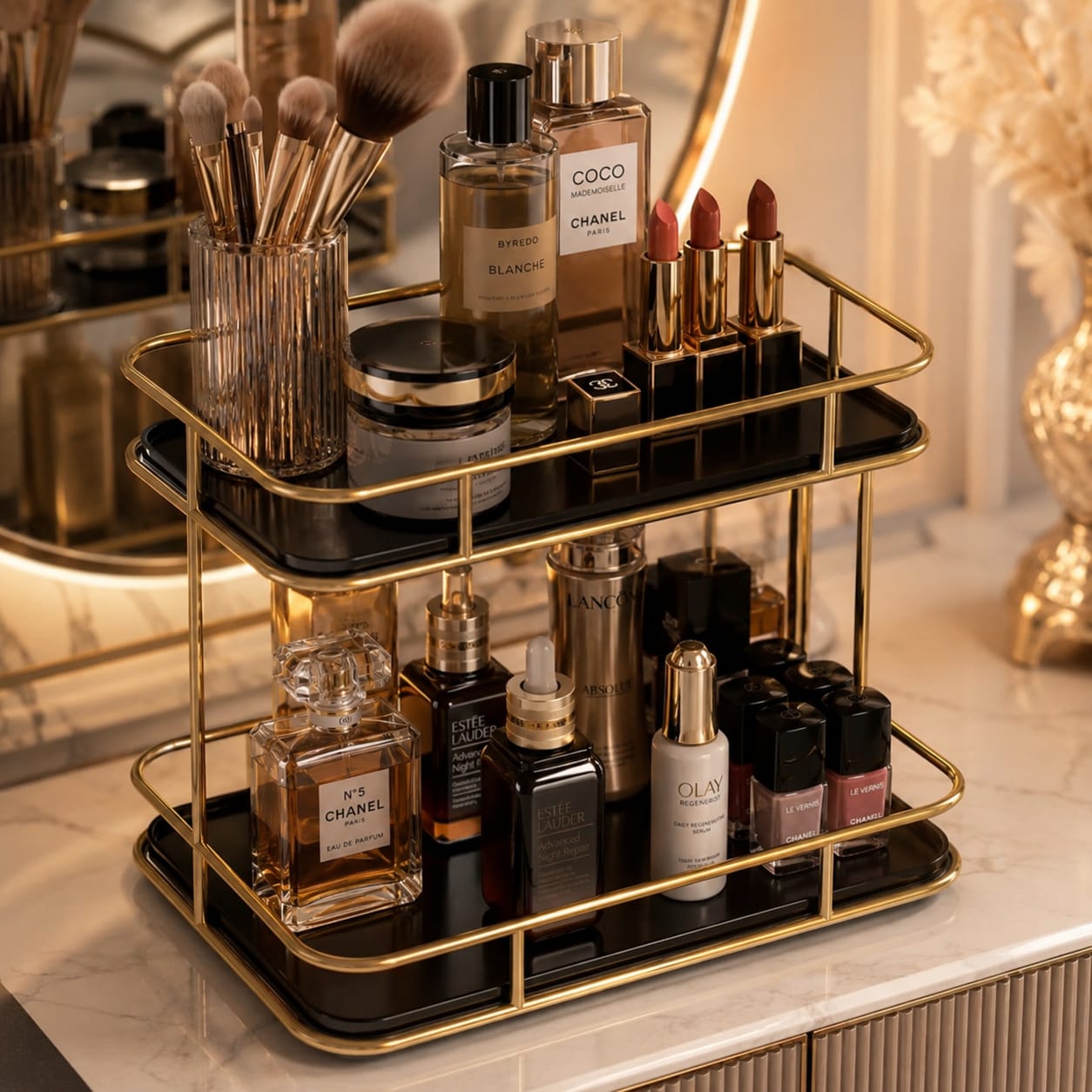 Multi-Purpose Storage Rack for Cosmetics, Skincare & Accessories