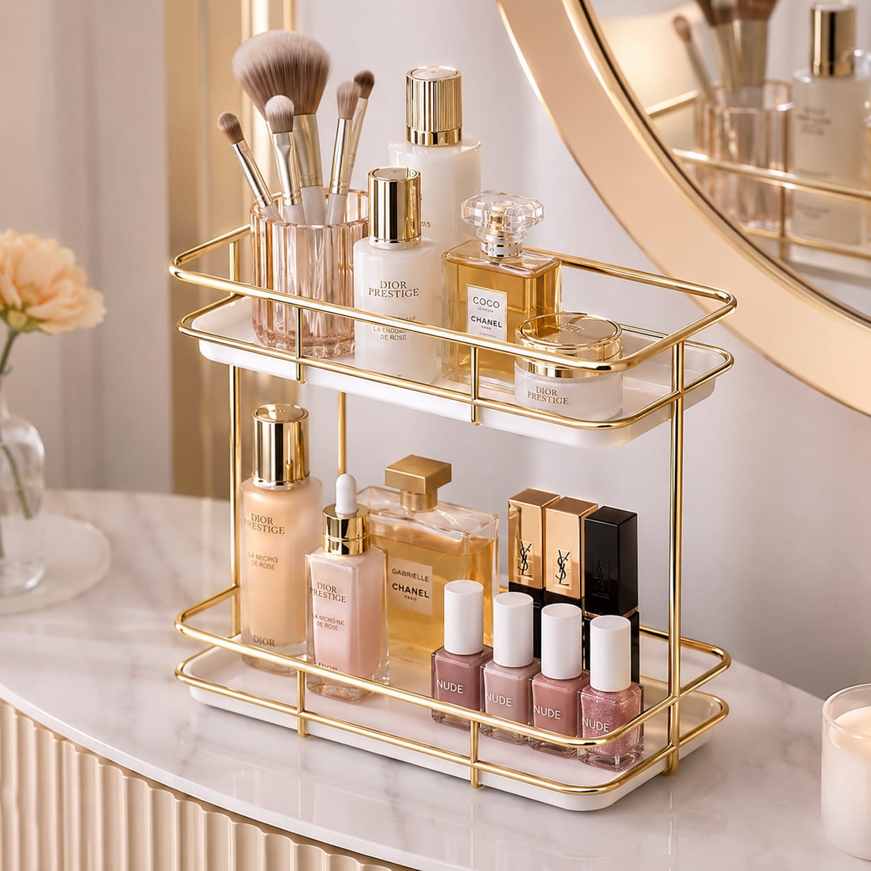 Multi-Purpose Storage Rack for Cosmetics, Skincare & Accessories