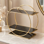 Anaya Decor Luxury 2-Tier Bathroom Organizer Shelf | Countertop Storage Rack for Toiletries & Skincare