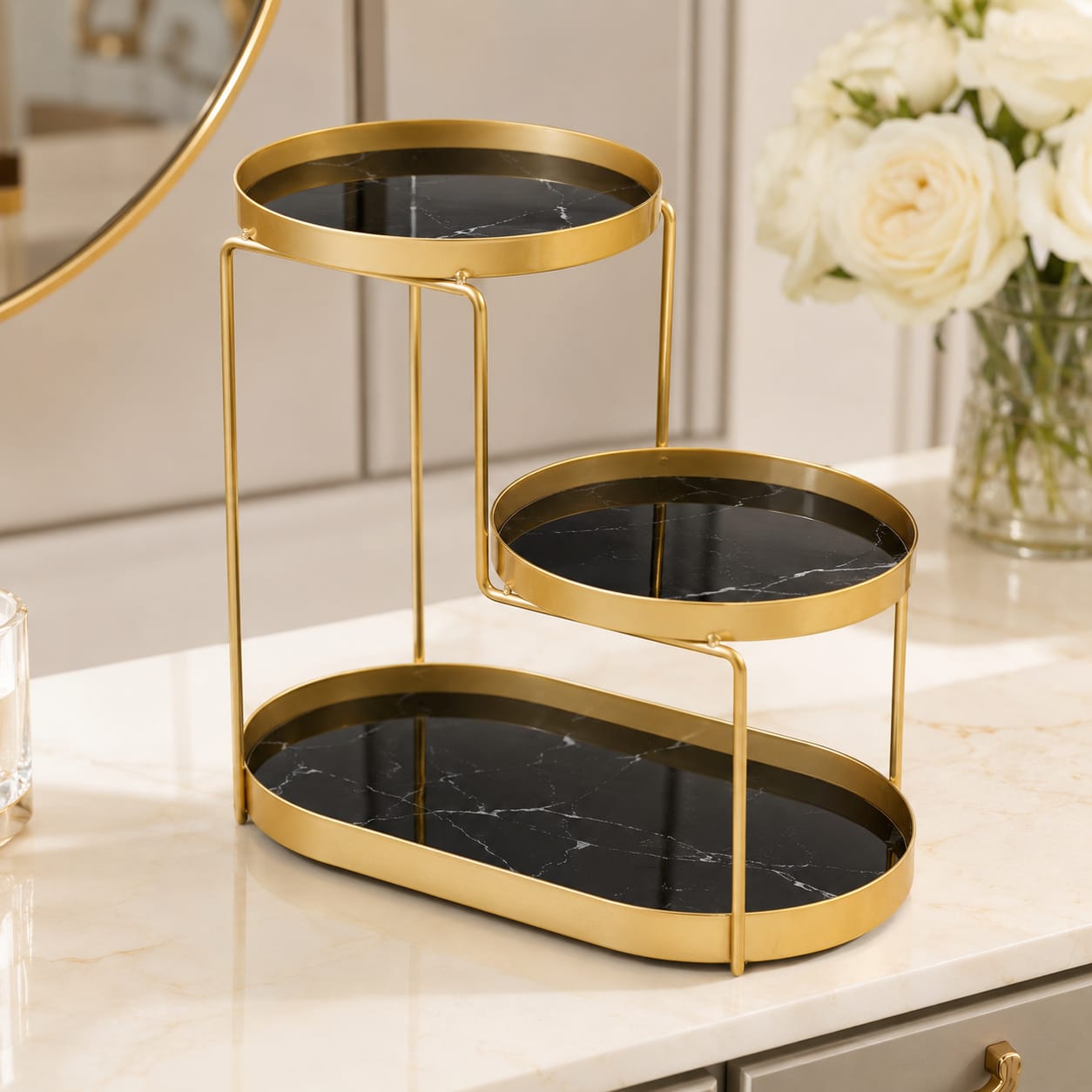 Luxury 3 Tiers Skincare Organizer