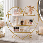 Anaya Heart Shape 3 Layers Cosmetics & Food Organizer