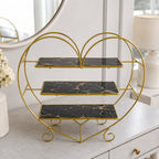 Anaya Heart Shape 3 Layers Cosmetics & Food Organizer