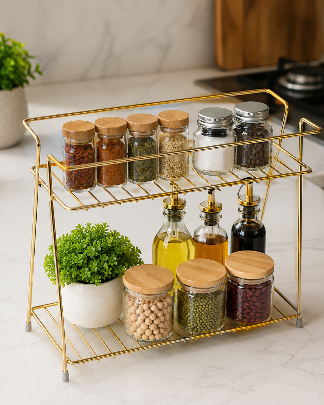 Multi-Purpose 2-Layer Storage Shelf