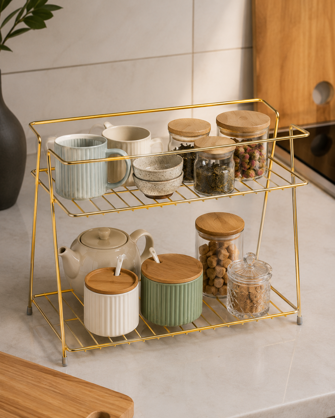 Multi-Purpose 2-Layer Storage Shelf