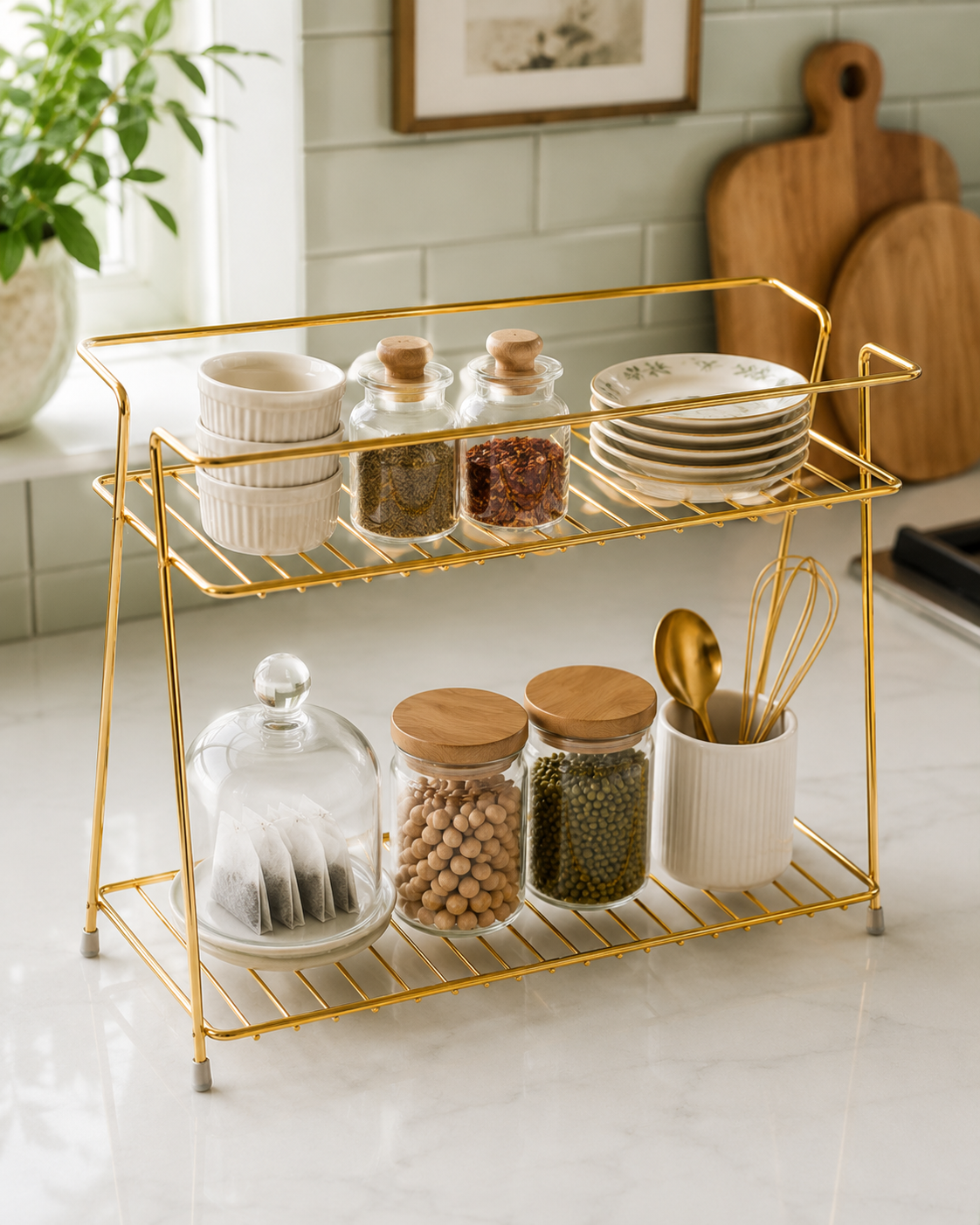 Multi-Purpose 2-Layer Storage Shelf