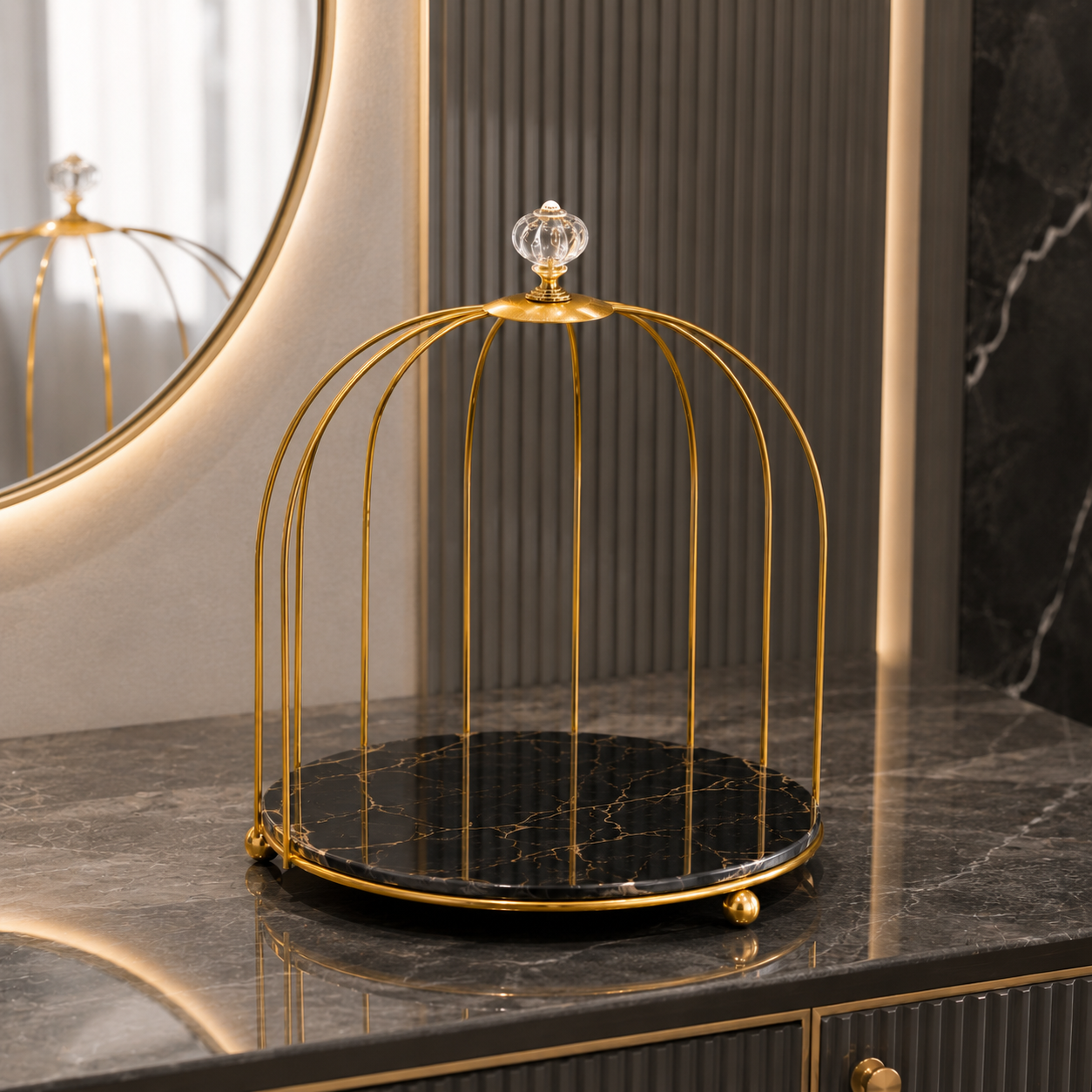 Single Cage Cosmetics Makeup Organizer