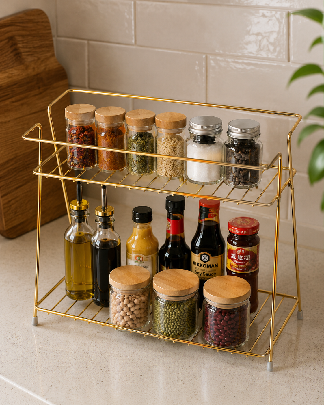 Multi-Purpose 2-Layer Storage Shelf