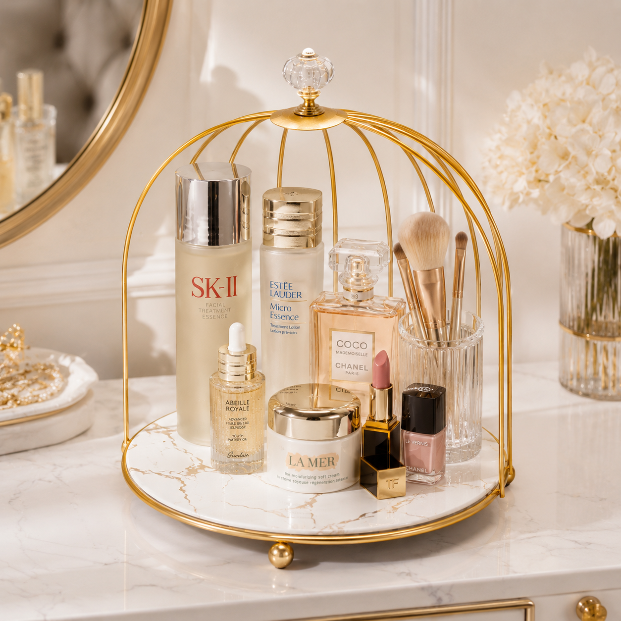Single Cage Cosmetics Makeup Organizer