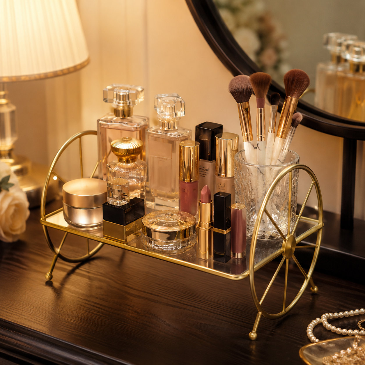 Royal Cosmetics & Serving Mirror Tray